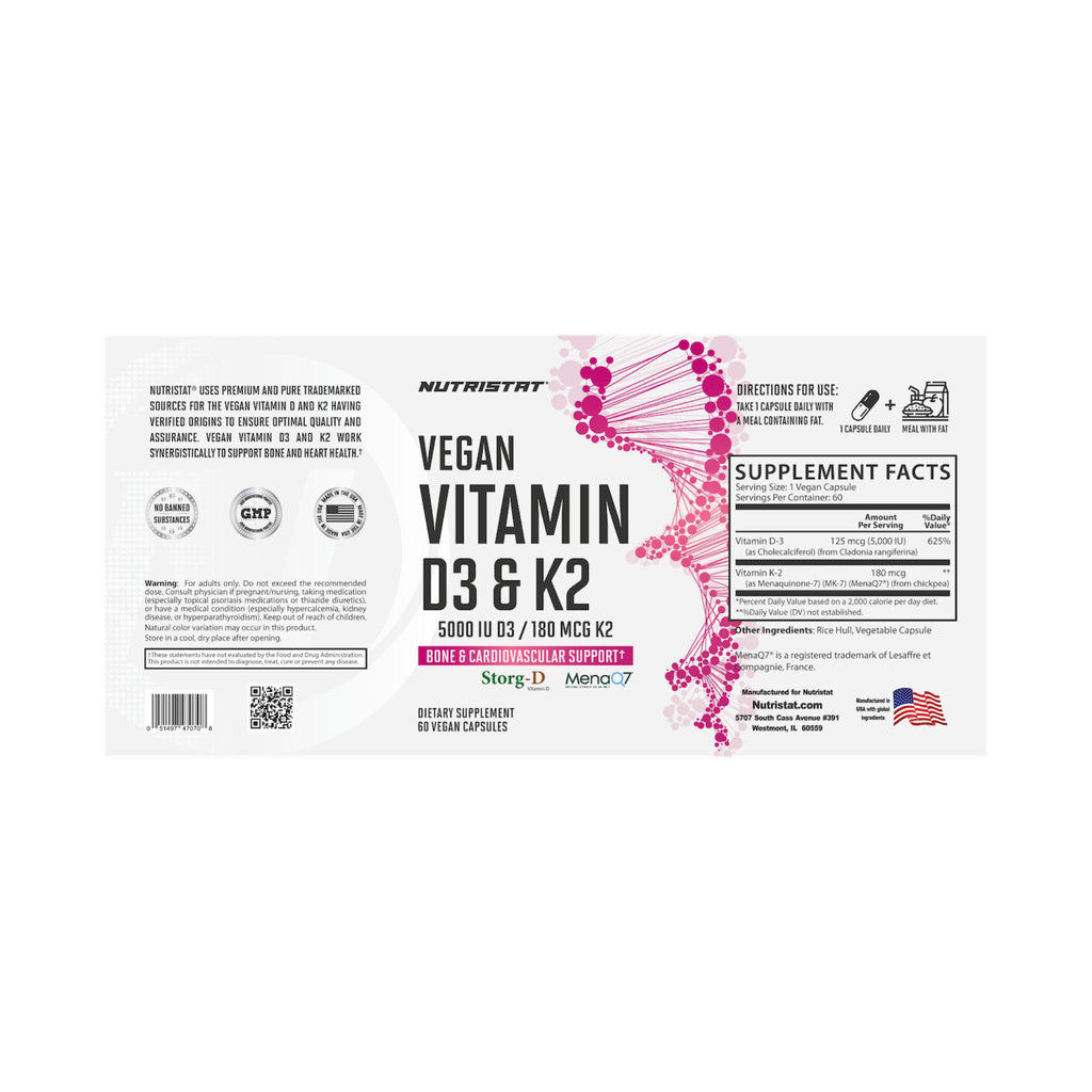 Vegan Vitamin D3 & K2 - All Pro Nutrition Wilmington